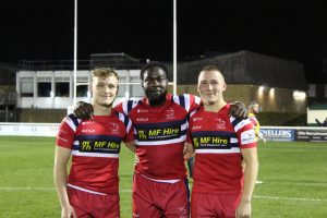 Will Metcalfe, Academy Head Coach Tyson Lewis and Tom Parkin