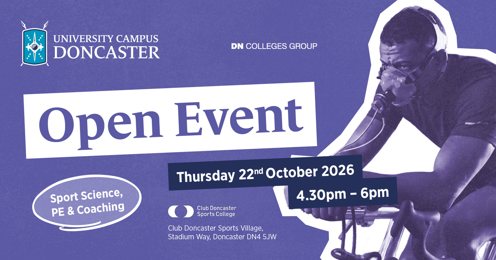 Sport Exercise, Health Science, Physical Education and Sport Coaching open event